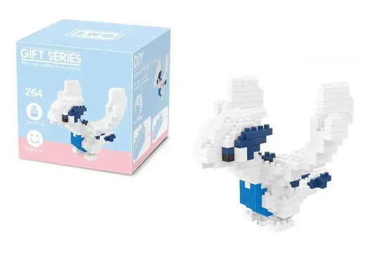 Lugia micro-brick building set — With retail box