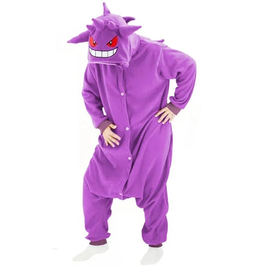 Gengar — Pokémon Kigurumi Onesie (S–XL)