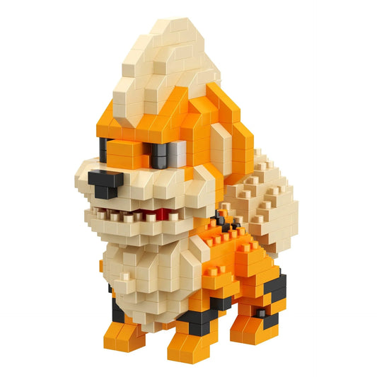 Growlithe micro-brick building set
