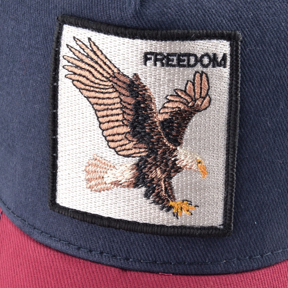 Red & Blue Eagle Trucker Cap