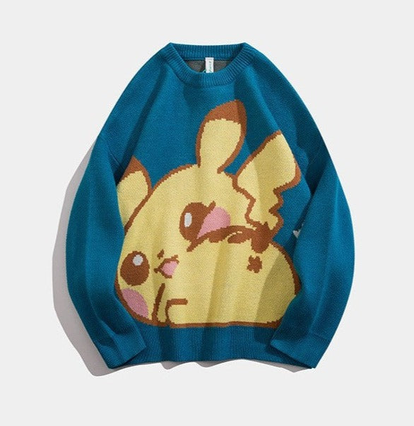 Pikachu Pokemon - Oversized Harajuku Sweatshirt