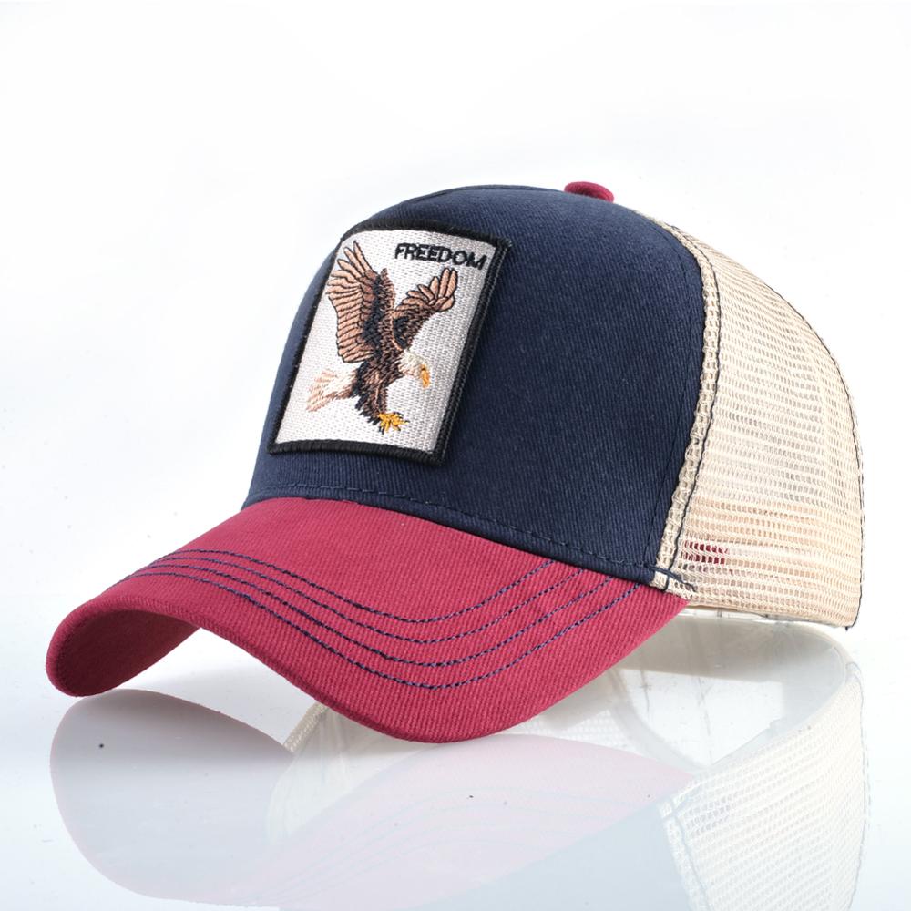 Red & Blue Eagle Trucker Cap