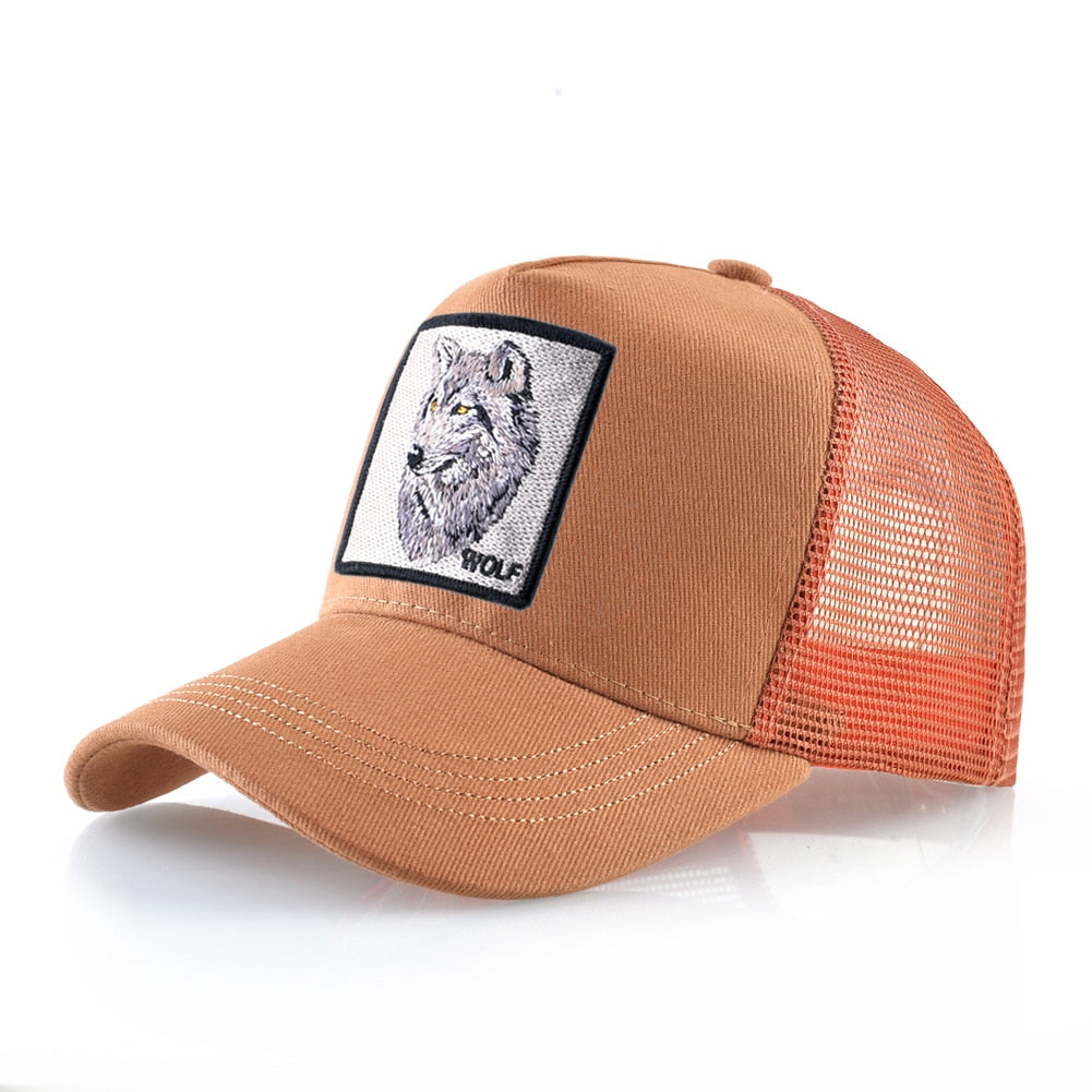Rose Gold Wolf Trucker Cap