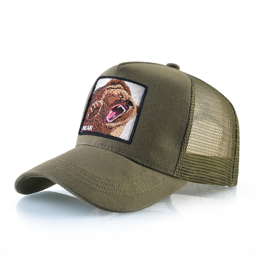 Green Bear Trucker Cap