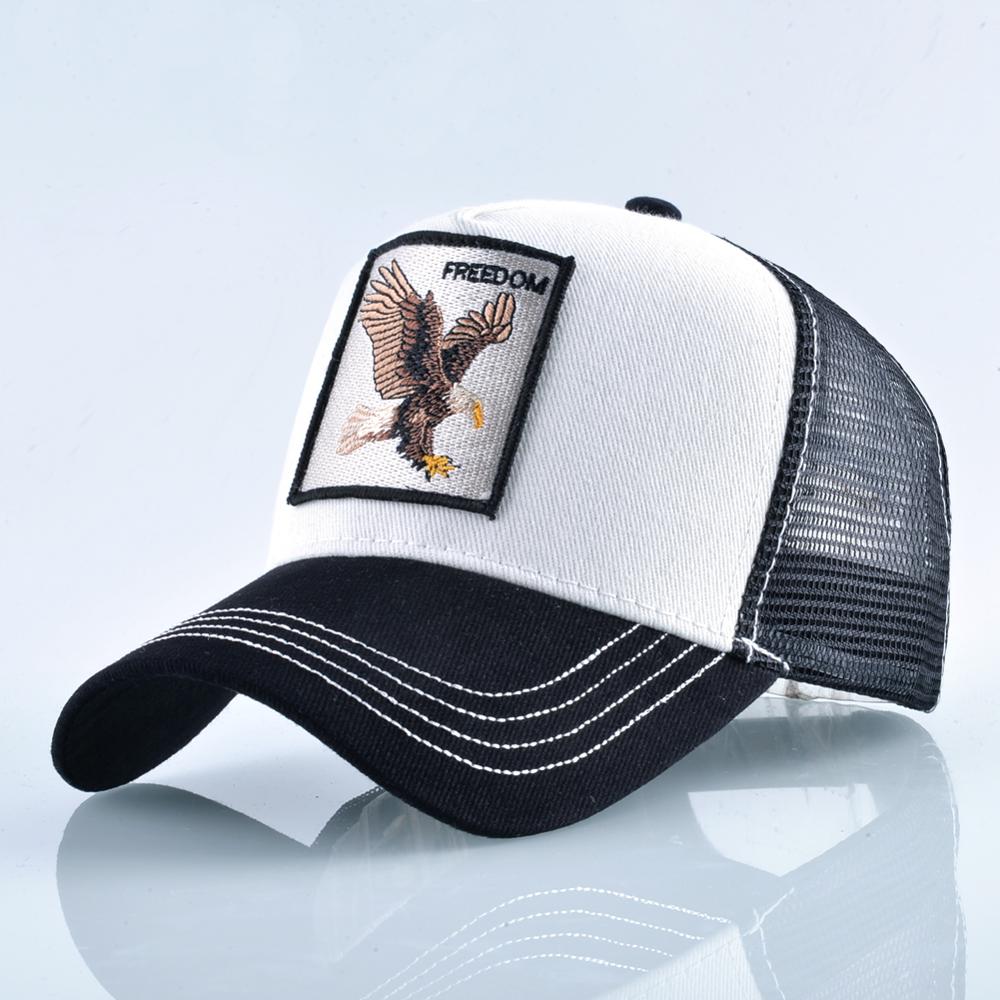 Black & White Eagle Trucker Cap