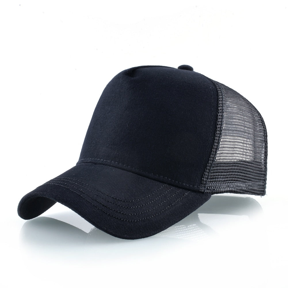 Black Trucker Cap