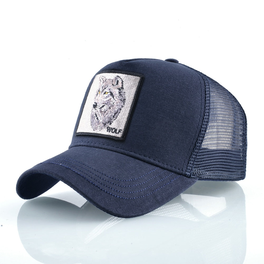 Blue Wolf Trucker Cap