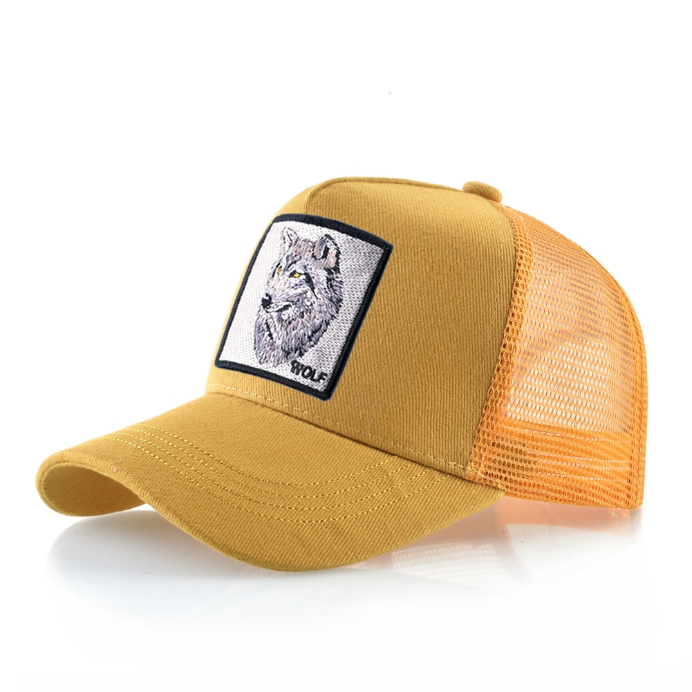 Yellow Wolf Trucker Cap