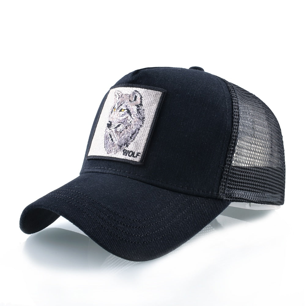 Black Wolf Trucker Cap
