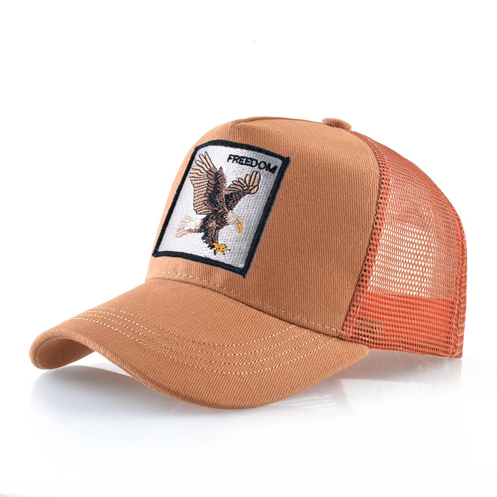 Rose Gold Eagle Trucker Cap