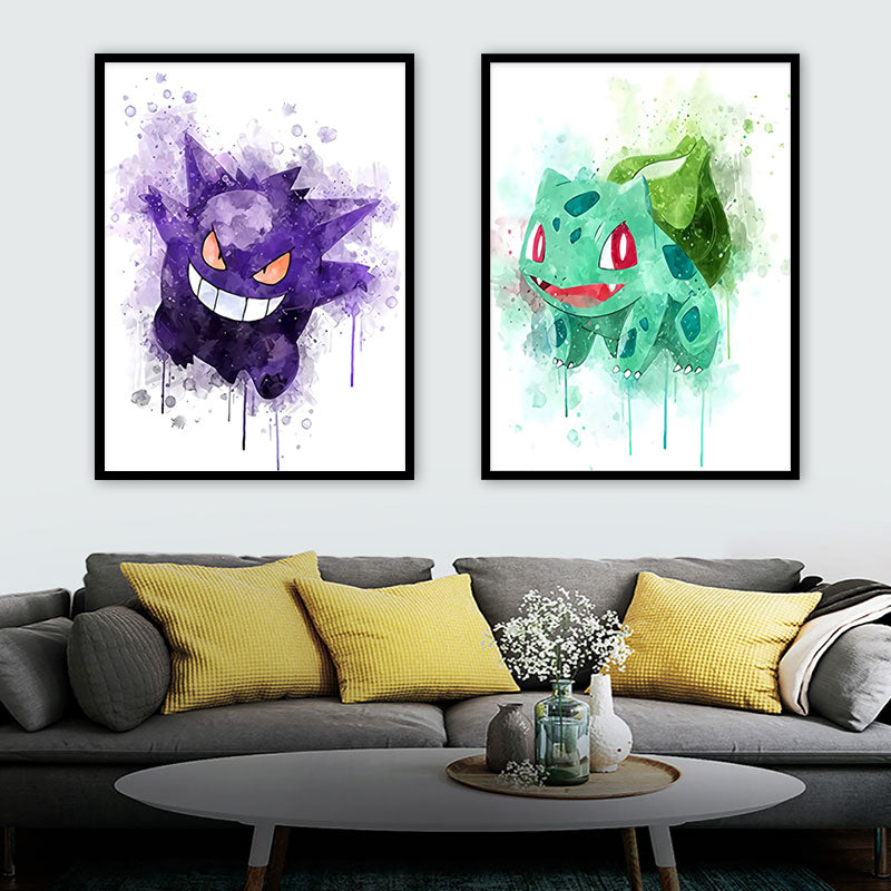 Gengar Watercolor Poster
