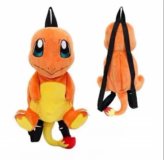 Charmander Plush Backpack — Front View | GoPokeShop