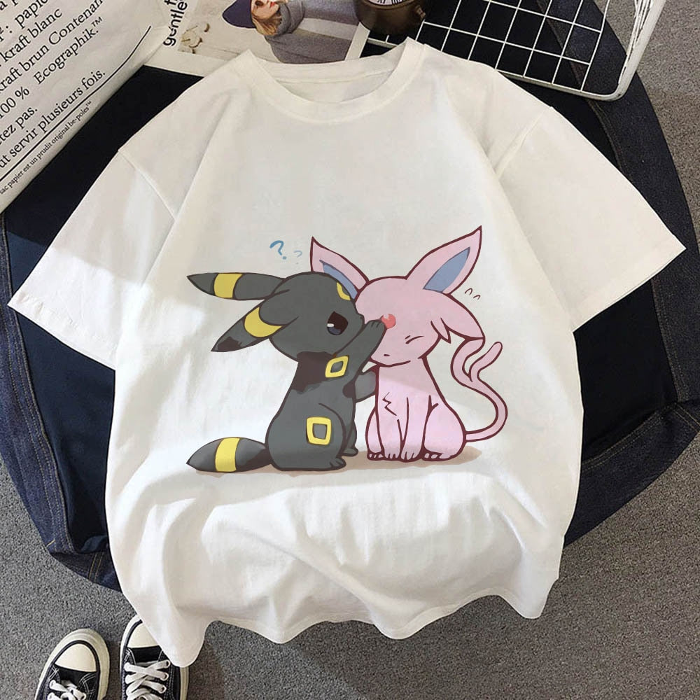 Umbreon & Espeon Flannel T-Shirt