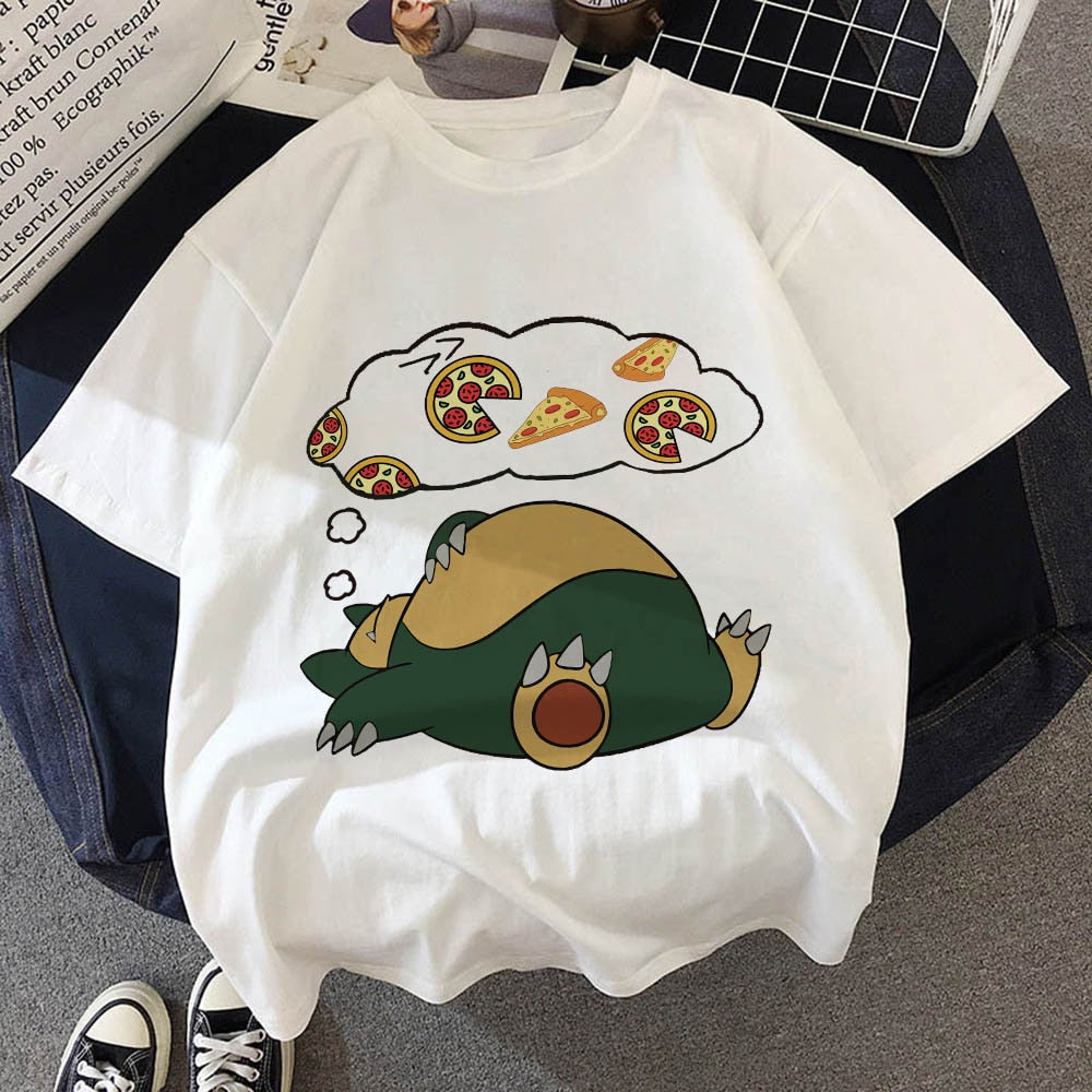 Hungry Snorlax Flannel T-Shirt