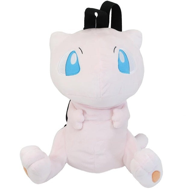 Mew Plush Backpack — Front View | GoPokeShop