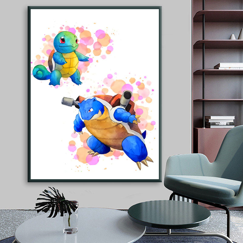 Squirtle & Blastoise Poster