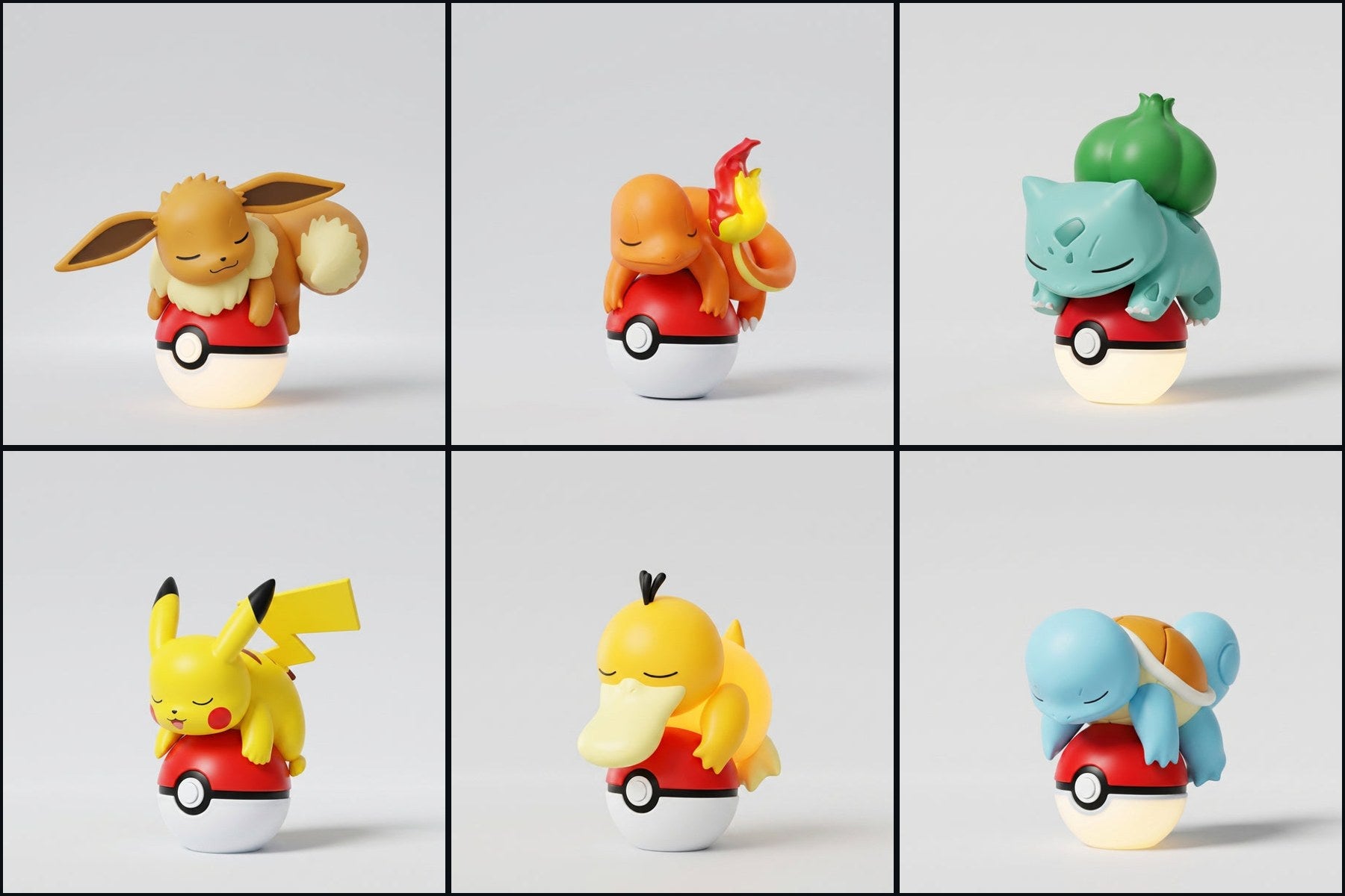 Random pick — one of these six Poké Ball night lights