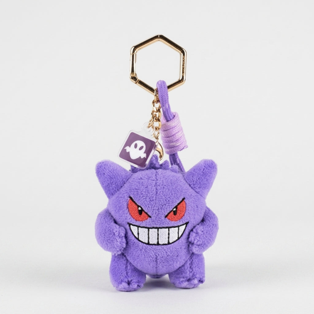 Gengar Plush Keychain Charm — 8 cm | GoPokeShop