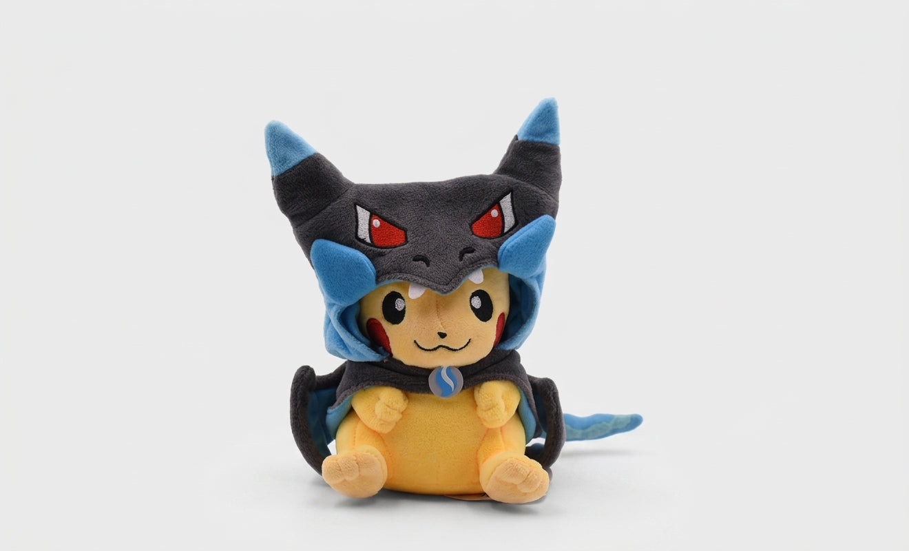 Pikachu Costume Plush — Mega Charizard X Costume Views | GoPokeShop