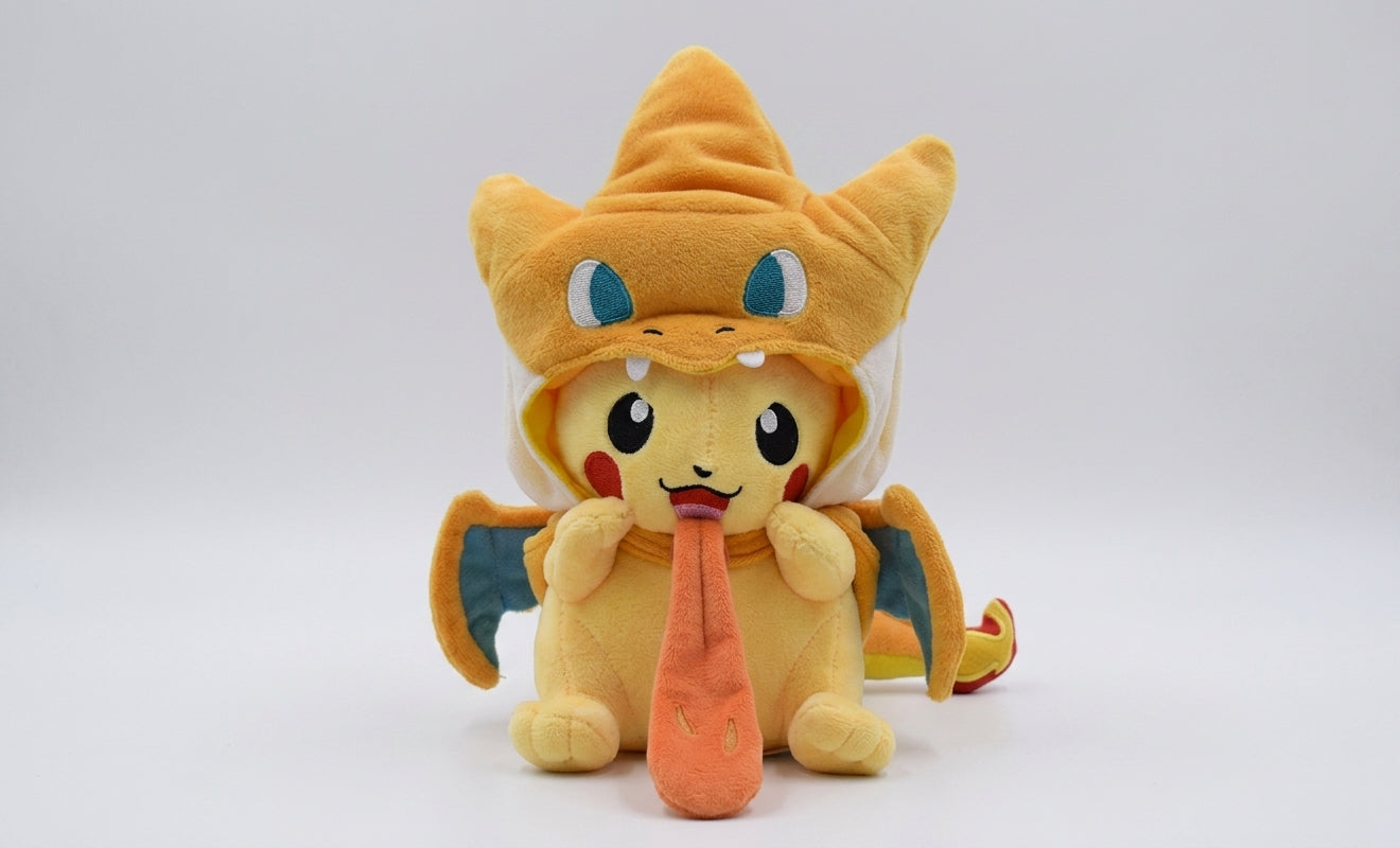 Pikachu Costume Plush — Mega Charizard Y Size Guide | GoPokeShop