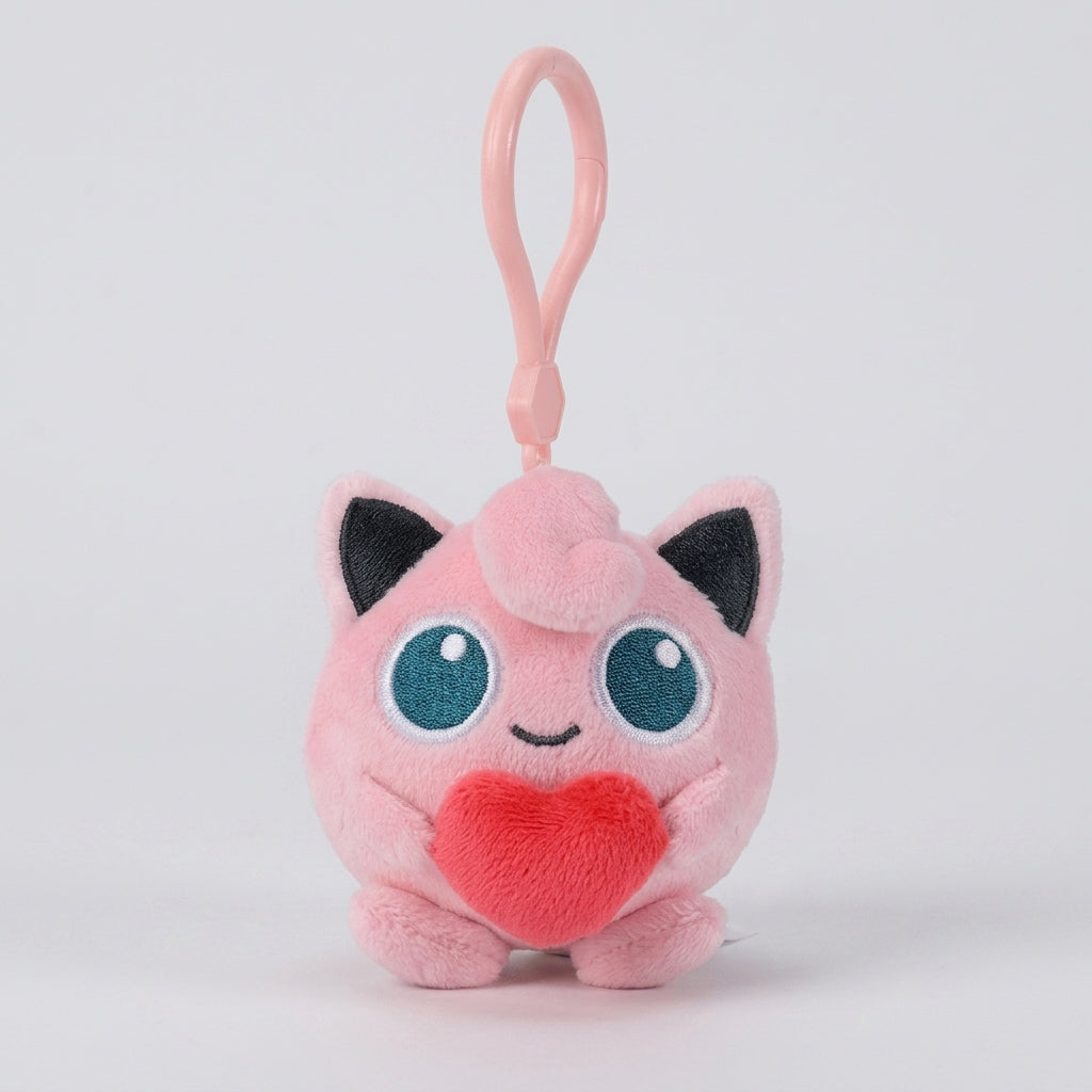 Jigglypuff Plush Keychain Charm — 7.5 cm | GoPokeShop