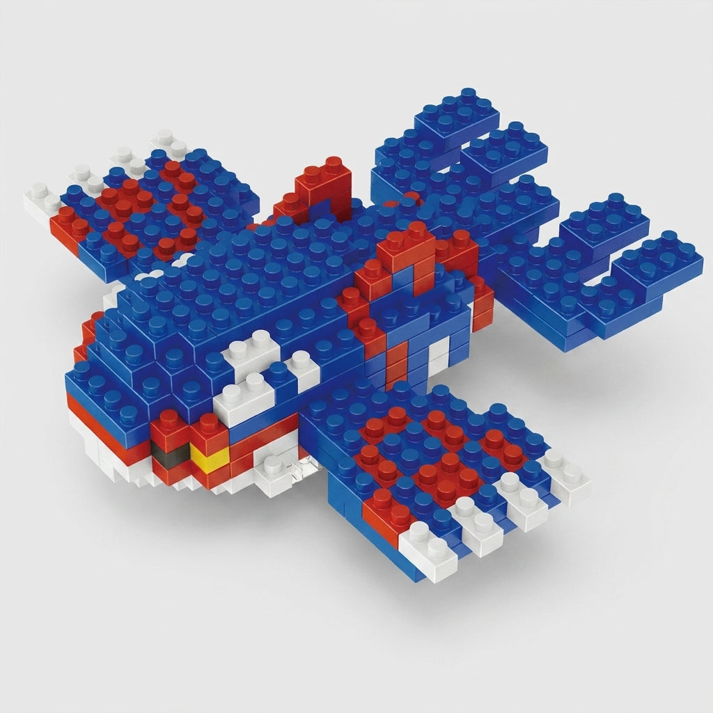 Kyogre micro-brick building set — Without box
