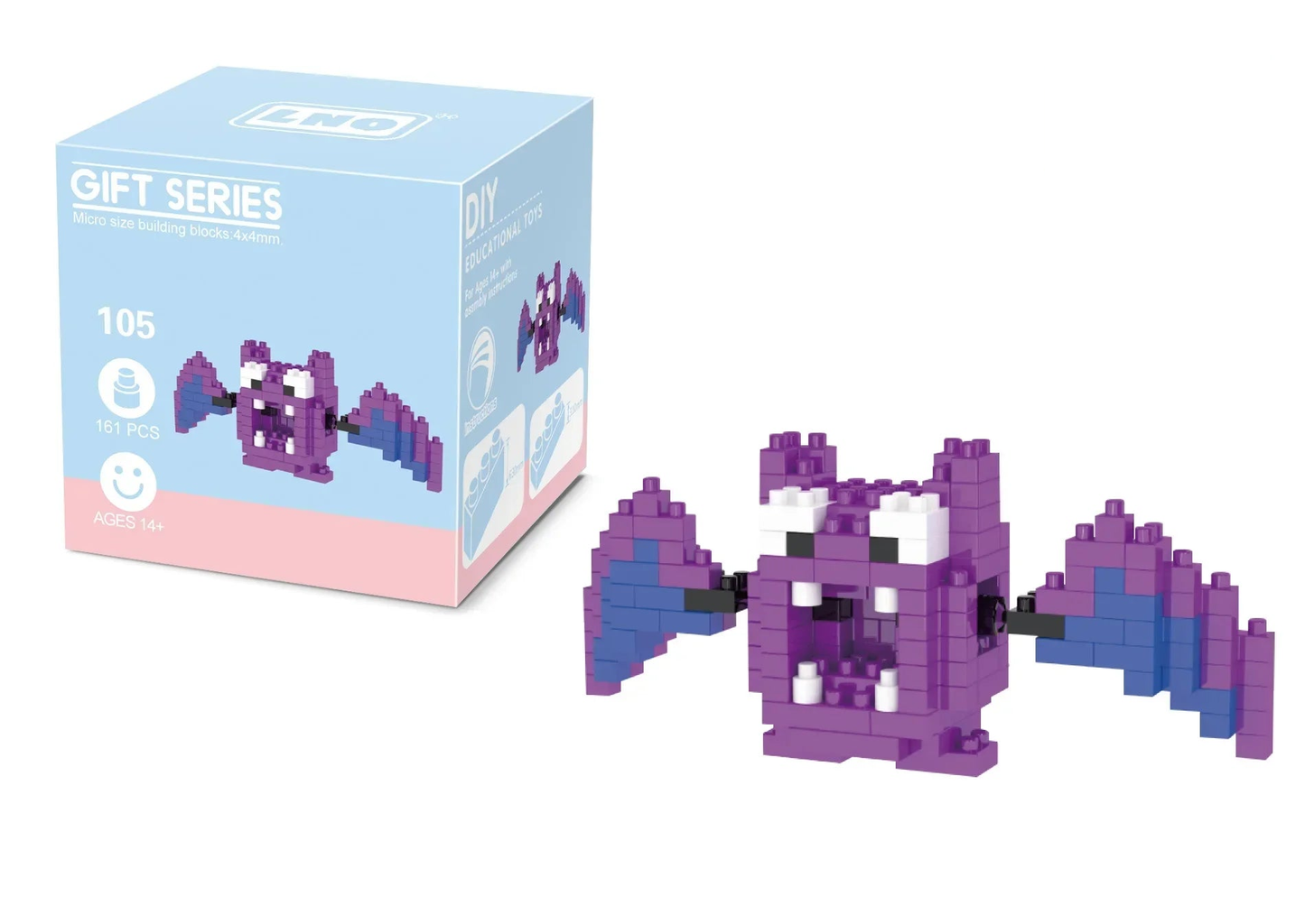 Golbat micro-brick building set — With retail box