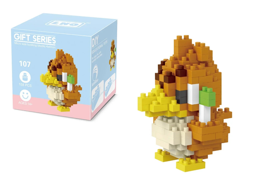 Farfetch'd micro-brick building set — With retail box