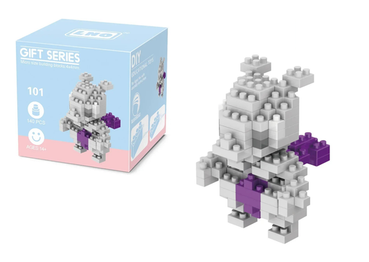 Mewtwo micro-brick building set — With retail box