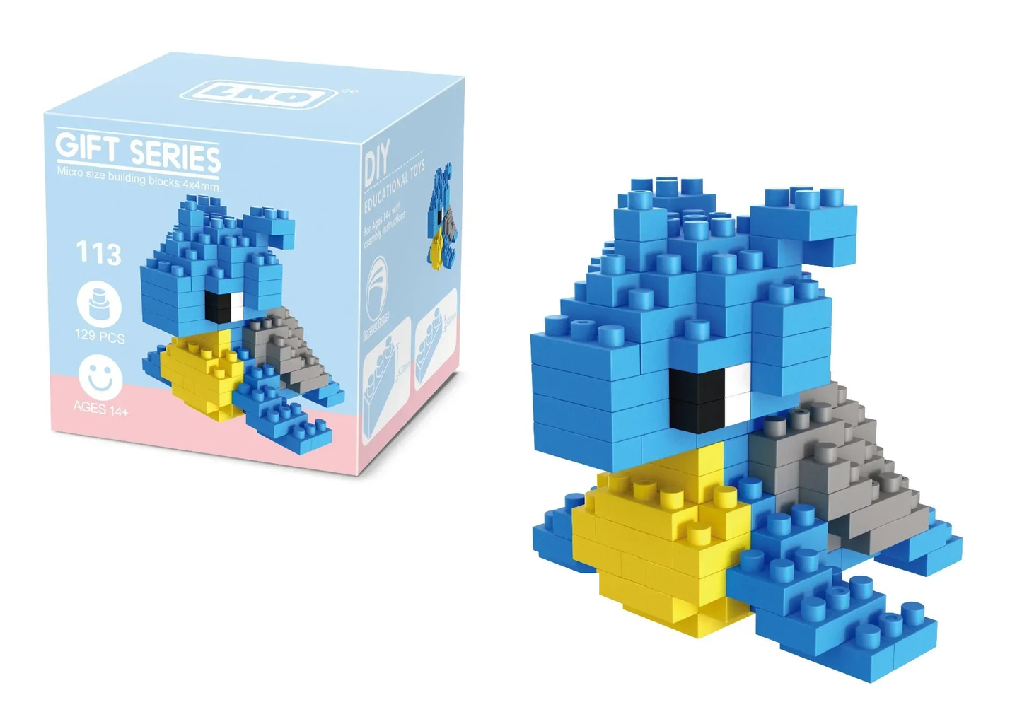 Lapras micro-brick building set — Set 113 — with retail box