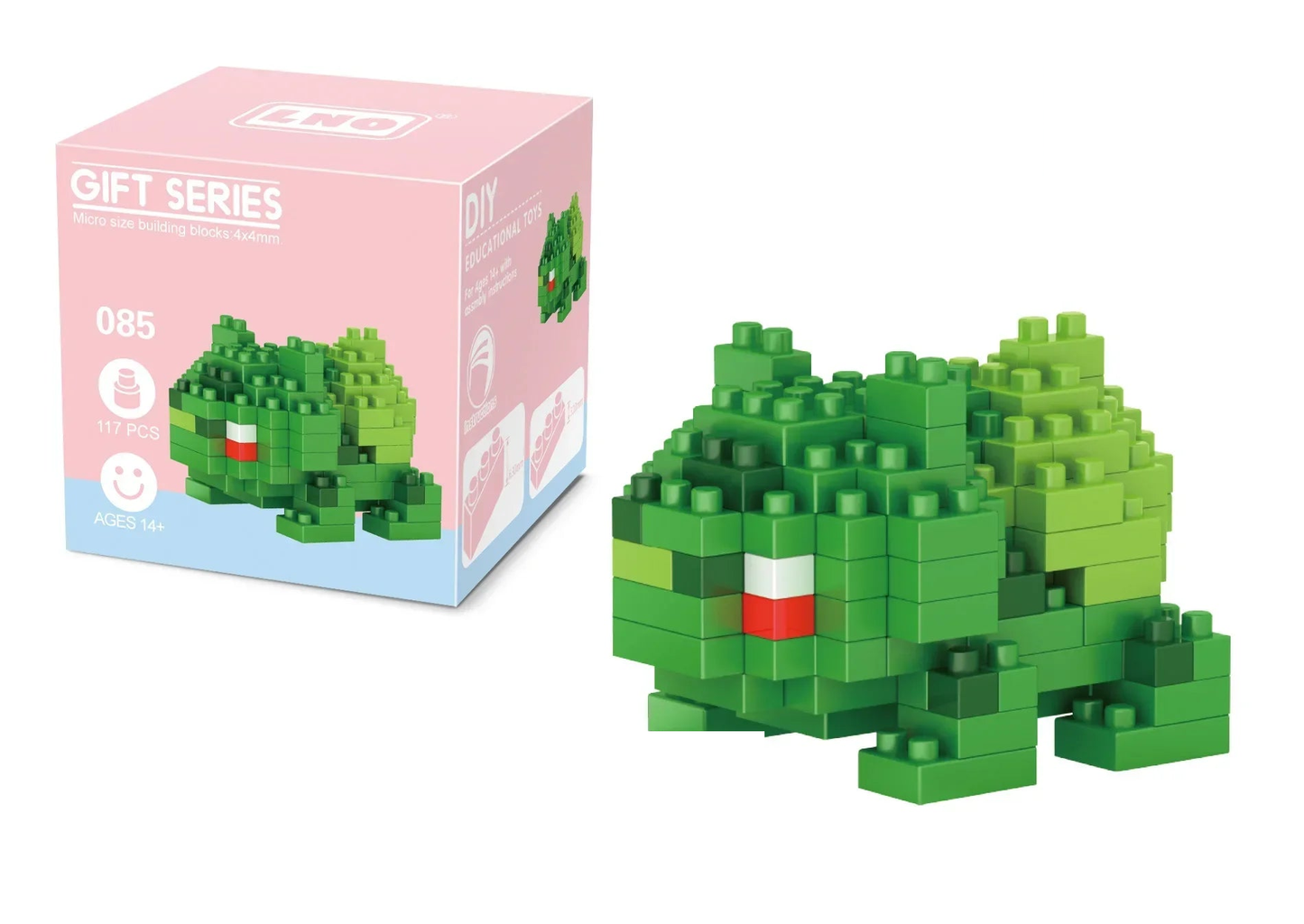 Bulbasaur micro-brick building set — With retail box