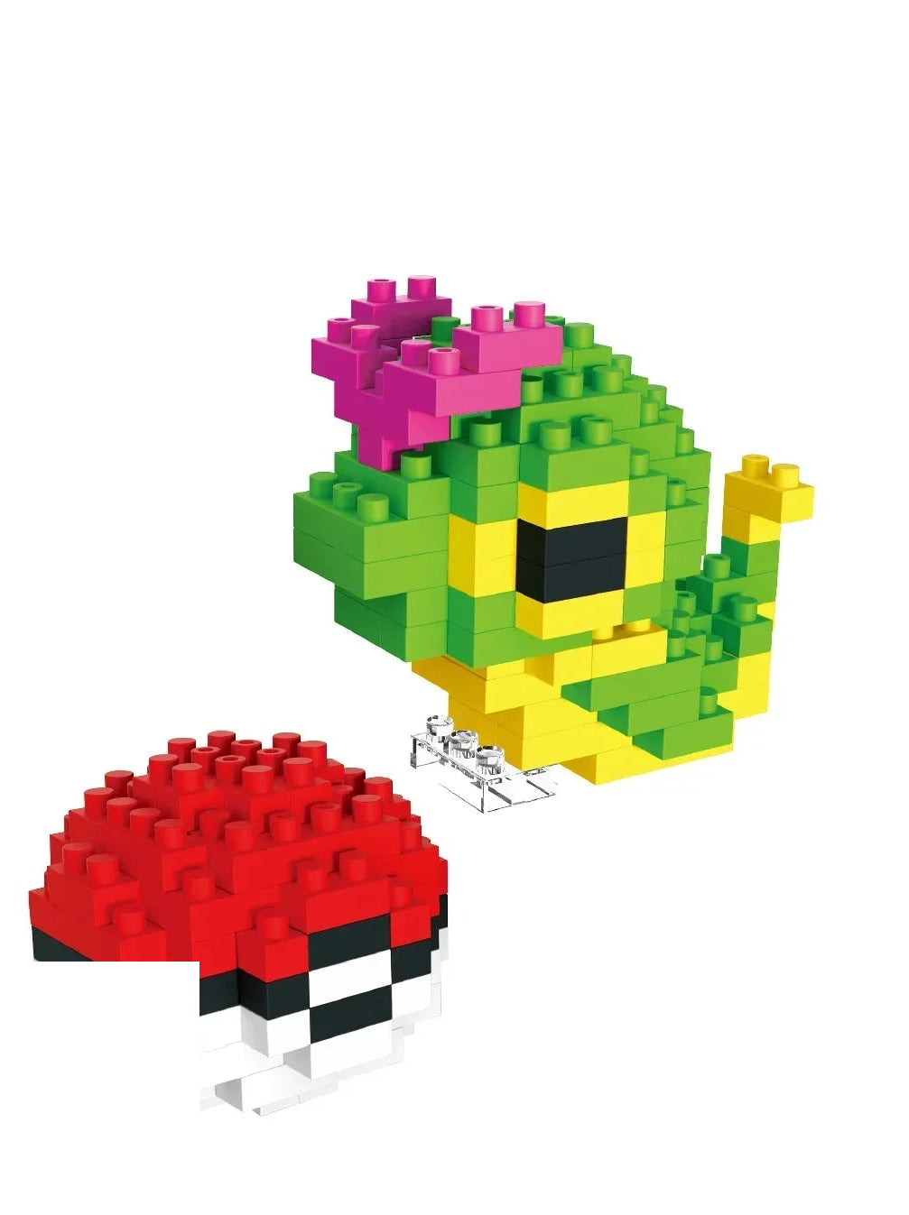 Caterpie micro-brick building set — Without box
