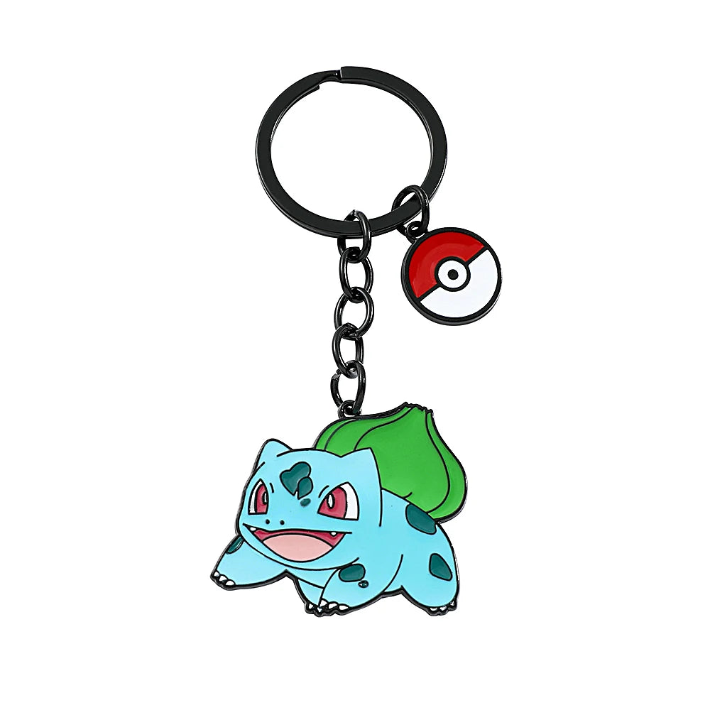 Pikachu, Squirtle & Bulbasaur — Pokémon Metal Keychain