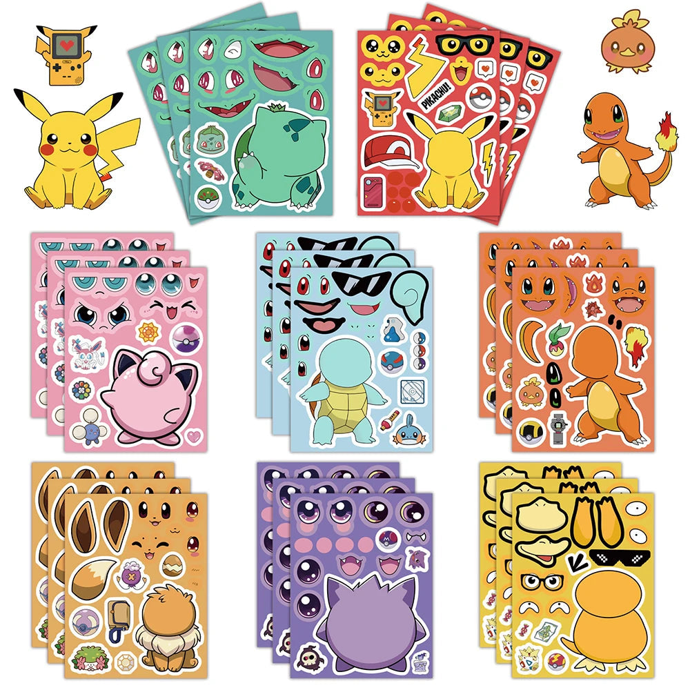 Pikachu Stickers — Side View | GoPokeShop