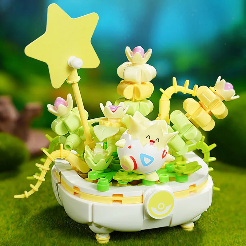Sprigatito Building Kit — Side View | GoPokeShop