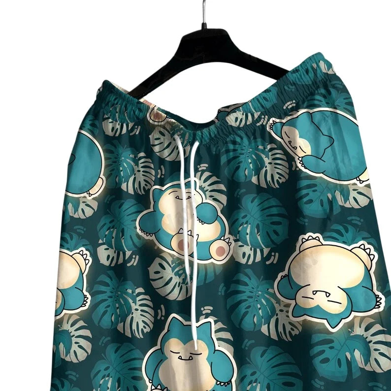 Snorlax — Pokémon Hawaiian Shirt or Beach Shorts