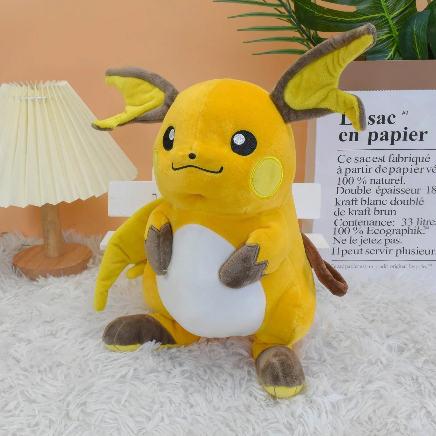 Pikachu Plush Toy — Angle | GoPokeShop