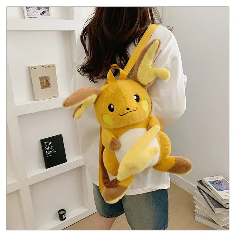 Gengar, Raichu & Friends — Pokémon Plush Shoulder Bag