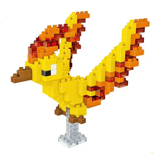 Moltres micro-brick building set — Without box