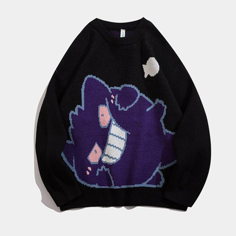 Gengar Pokemon Oversized Harajuku Sweatshirt GoPokeShop