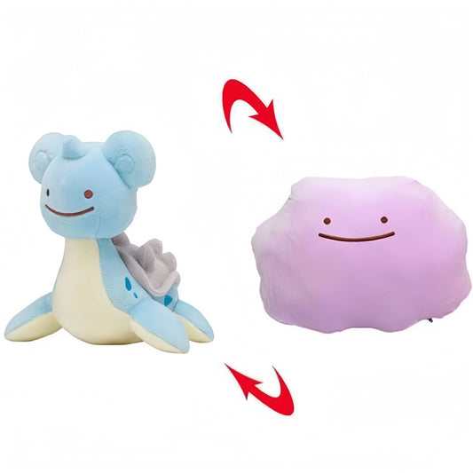 Ditto, Dragonite & Lapras — Pokémon Transform Plush (14–29 cm)