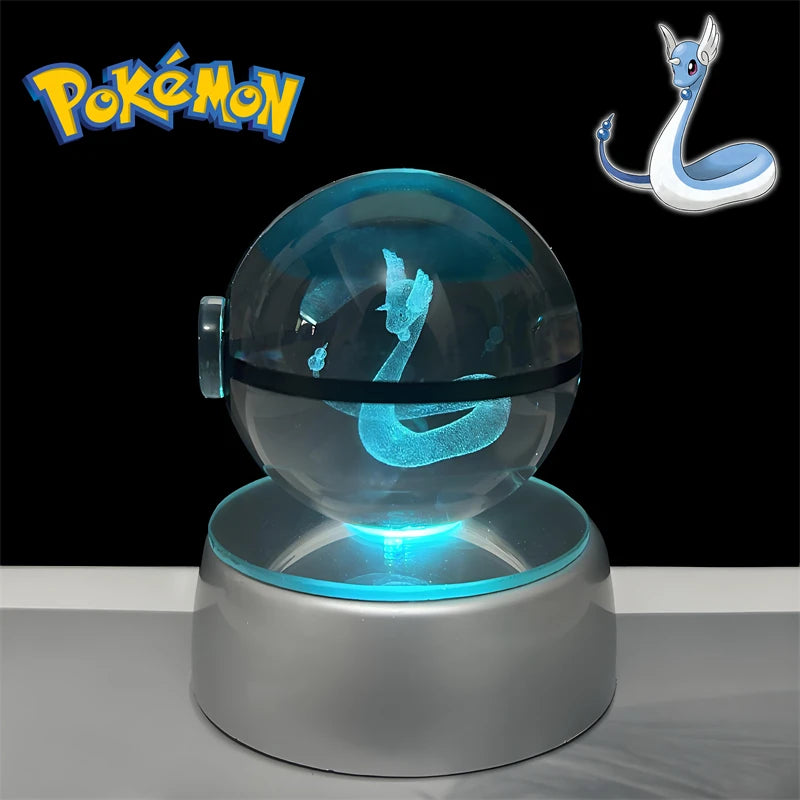 Dragonair Crystal Ball Lamp — Angle | GoPokeShop