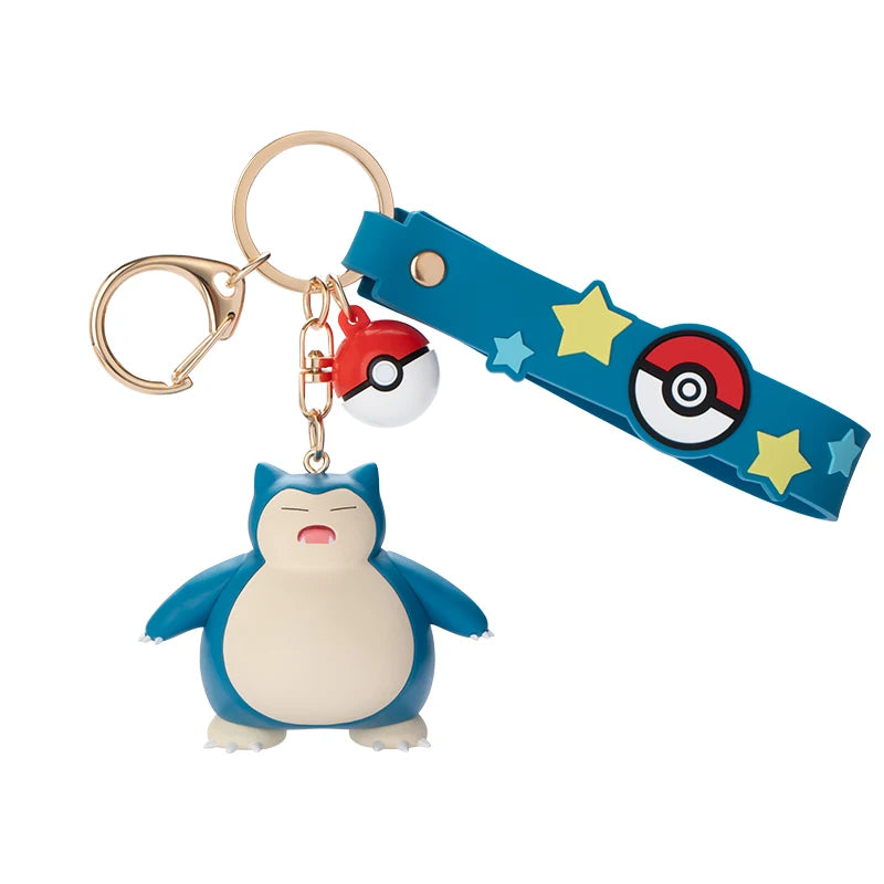 Snorlax Figure Keychain — Poké Ball Strap | GoPokeShop