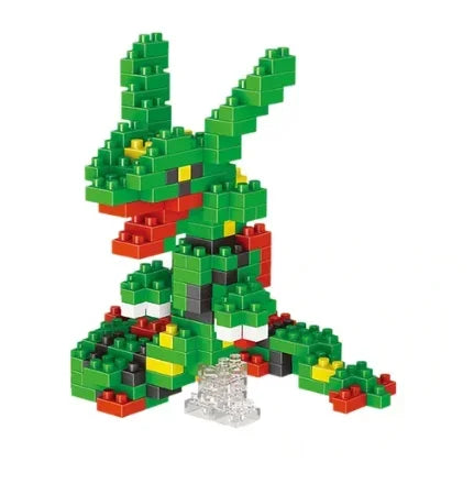 Rayquaza micro-brick building set — With retail box
