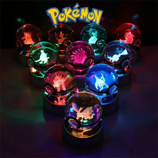 Sprigatito Crystal Ball Lamp — Front View | GoPokeShop