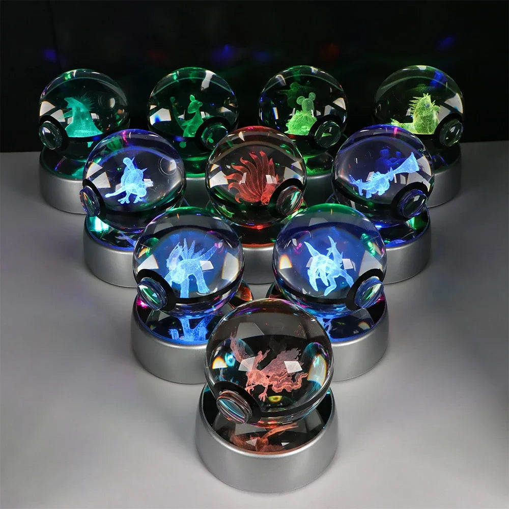 Pikachu Crystal Ball Lamp — Detail | GoPokeShop