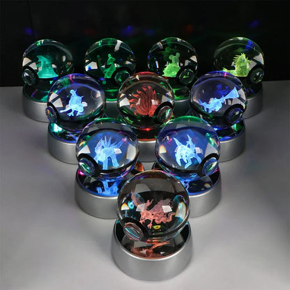 Pikachu Crystal Ball Lamp — Detail | GoPokeShop
