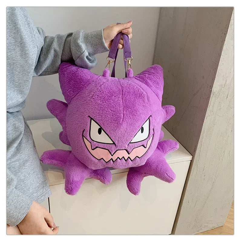 Gengar, Raichu & Friends — Pokémon Plush Shoulder Bag