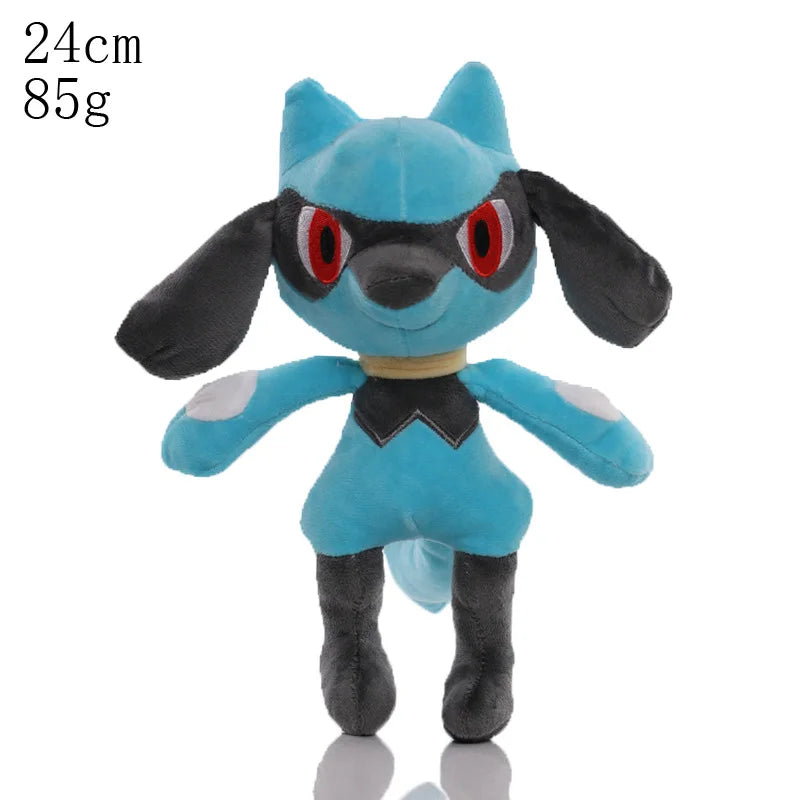 Lapras, Riolu & Kanto Starters — Pokémon Plush (16–24 cm)