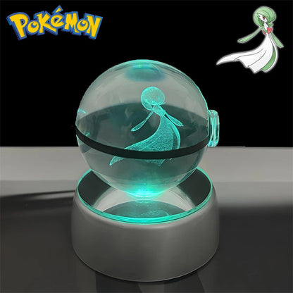 Dragonair Crystal Ball Lamp — Back View | GoPokeShop